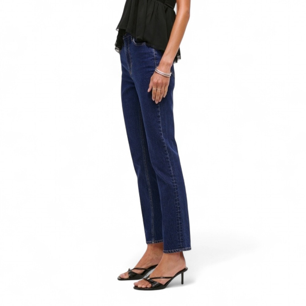Abercrombie Curve Love Ultra High Rise Ankle Straight Jeans Sz 4 Short‎ - Picture 4 of 10
